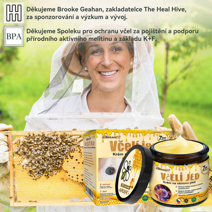 😋😋Dermatologicky a klinicky testováno👩‍⚕️APKAPK®Bee Venom Krém na obnovení pleti🐝 pomáhá při léčbě kožních problémů, jako jsou: vrásky, jizvy, pigmentové skvrny, strie, akné, psoriáza, ekzém, kožní změny, podráždění, záněty a další kožní problémy.